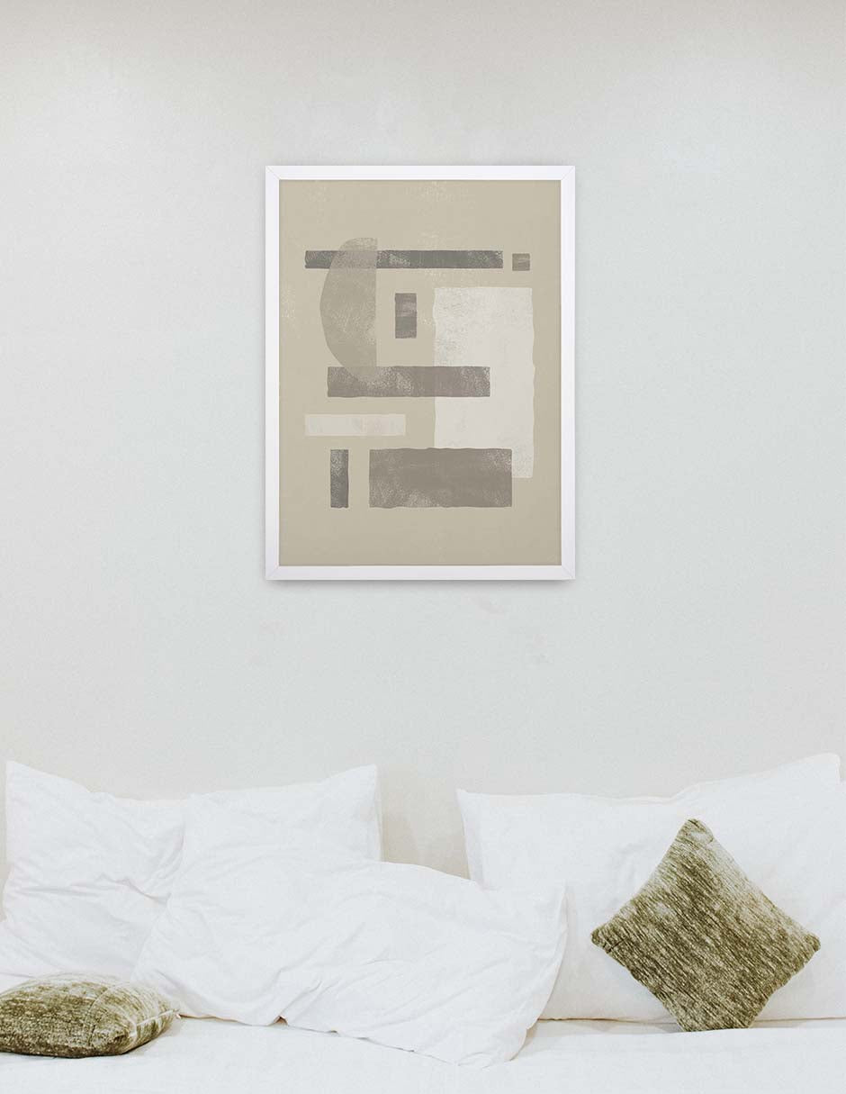 Arquitrabe: cuadro decorativo, vista 4 (blanco ambiente)