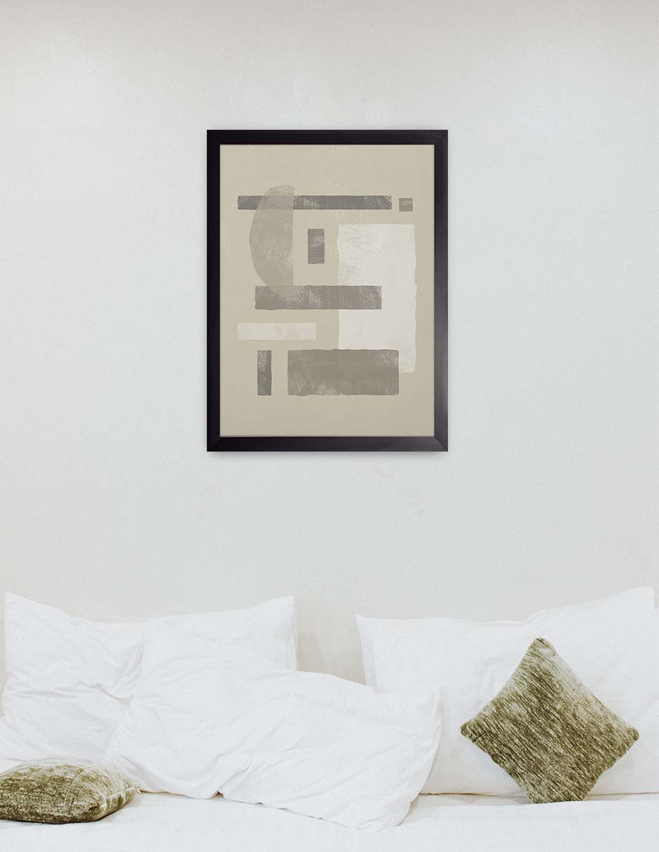 Arquitrabe: cuadro decorativo, vista 2 (negro ambiente)