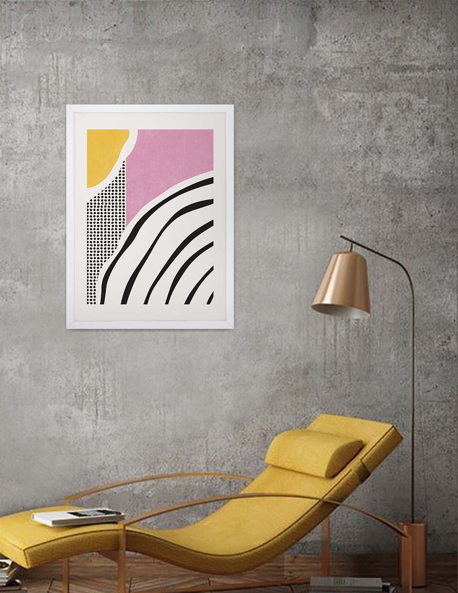 Bambalina: cuadro decorativo, vista 2 (blanco ambiente)