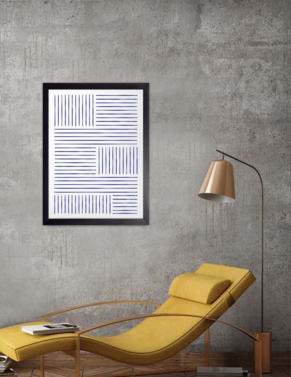 Bastidor: cuadro decorativo, vista 2 (negro ambiente)