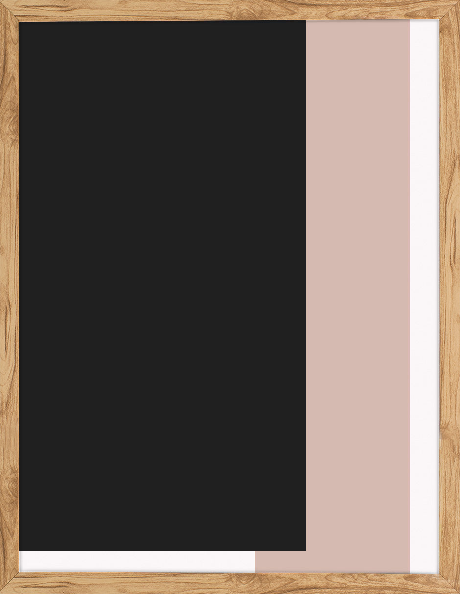 Bloque y Rosa: cuadro decorativo, vista 6 (madera)