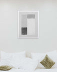 Bloques Grises: cuadro decorativo, vista 4 (blanco ambiente)