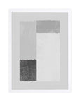 Bloques Grises: cuadro decorativo, vista 3 (blanco)