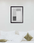 Bloques Grises: cuadro decorativo, vista 2 (negro ambiente)