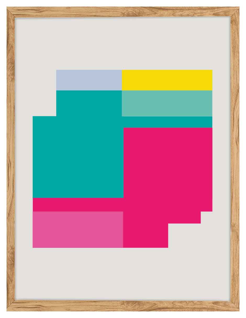 Bloques Pop: cuadro decorativo, vista 6 (madera)