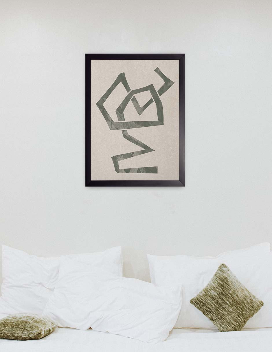 Bramante: cuadro decorativo, vista 2 (negro ambiente)