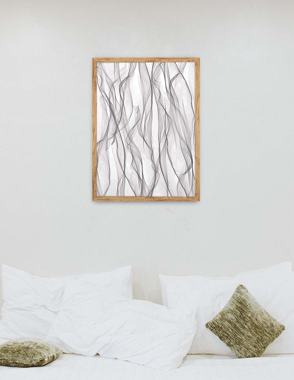 Brisa Gris: cuadro decorativo, vista 6 (madera ambiente)