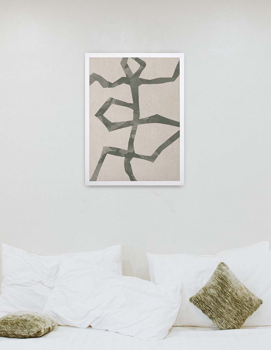 Cadena: cuadro decorativo, vista 4 (blanco ambiente)