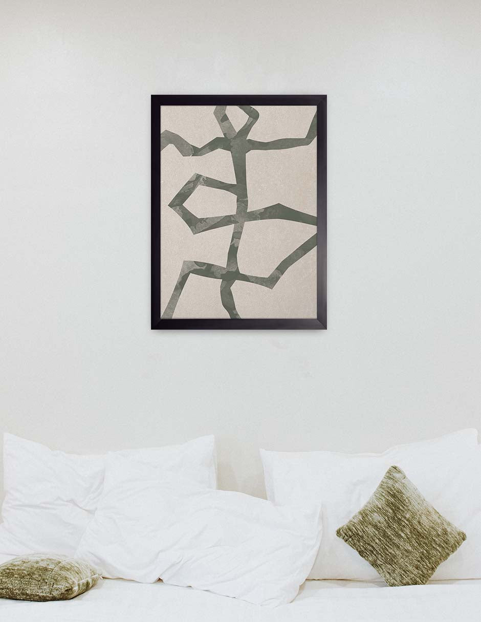 Cadena: cuadro decorativo, vista 2 (negro ambiente)