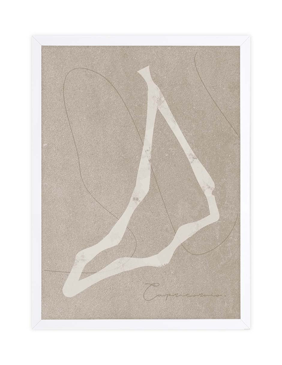 Capricornio: cuadro decorativo, vista 3 (blanco)