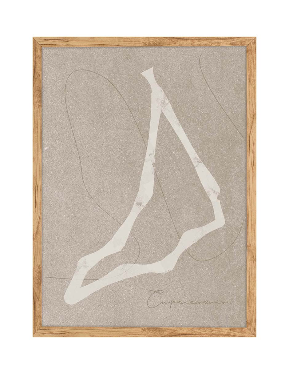 Capricornio: cuadro decorativo, vista 5 (madera)