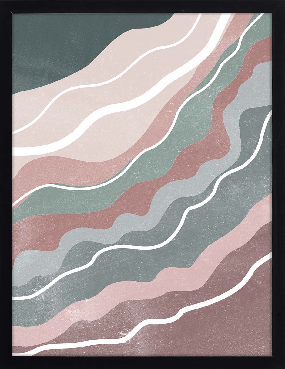 Cauce Rosa: cuadro decorativo, vista 6 (negro)