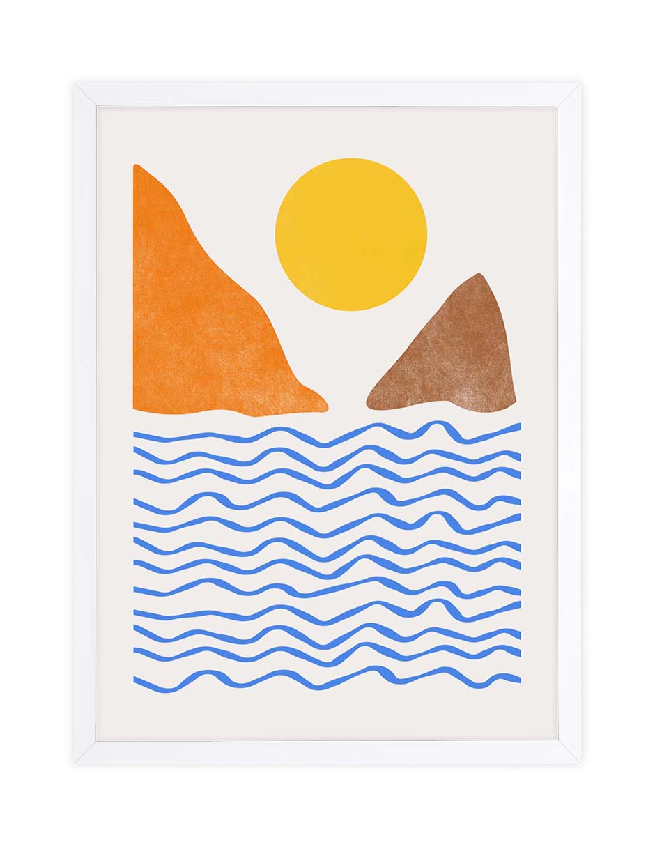 Cayos: cuadro decorativo, vista 3 (blanco)