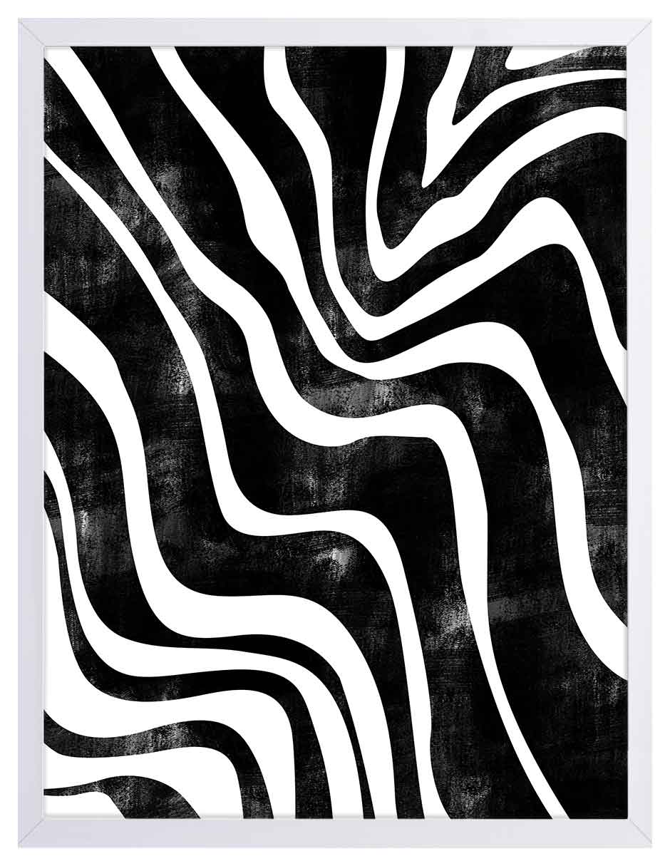 Cebra: cuadro decorativo, vista 5 (blanco)