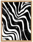 Cebra: cuadro decorativo, vista 3 (madera)