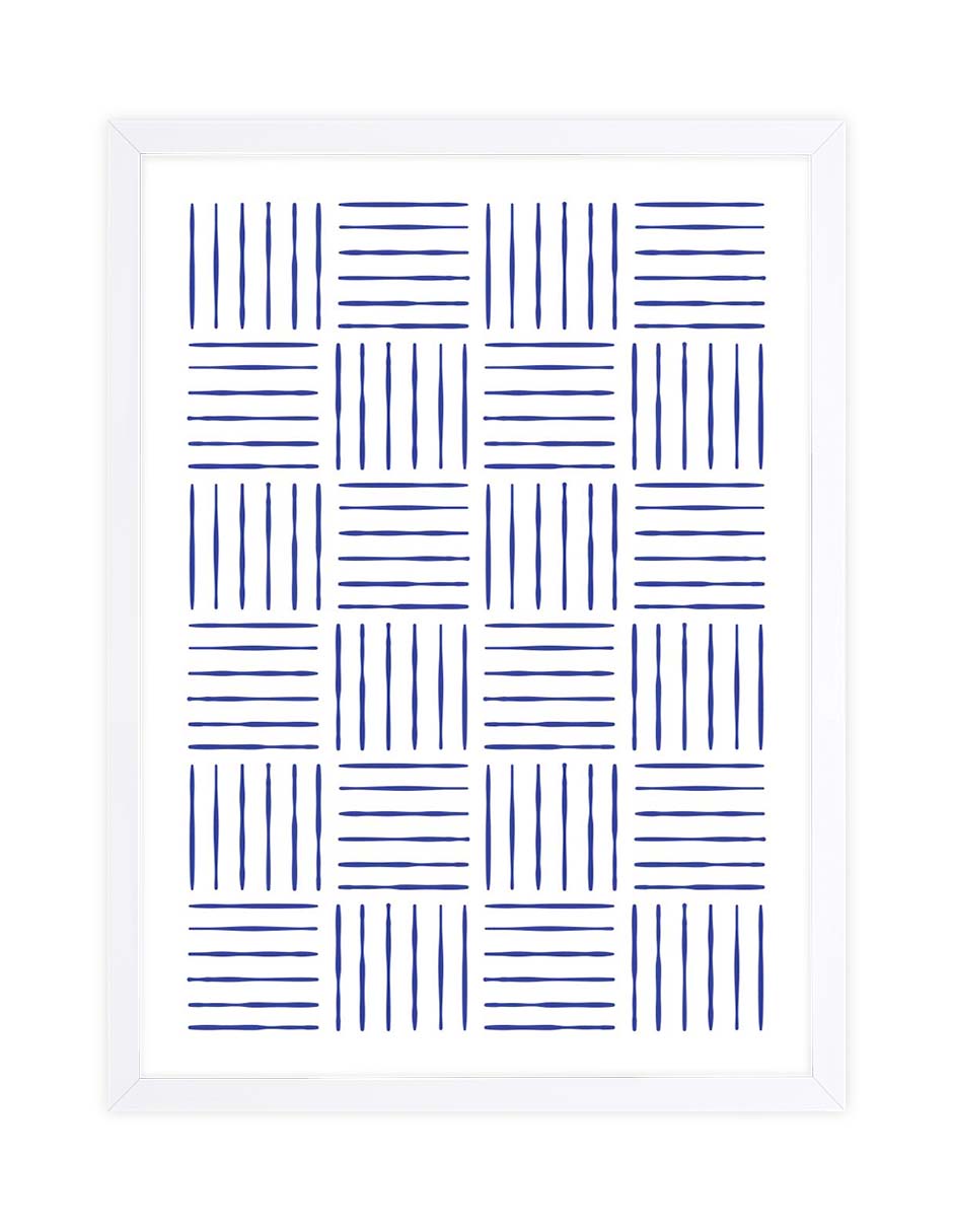 Cestería: cuadro decorativo, vista 3 (blanco)