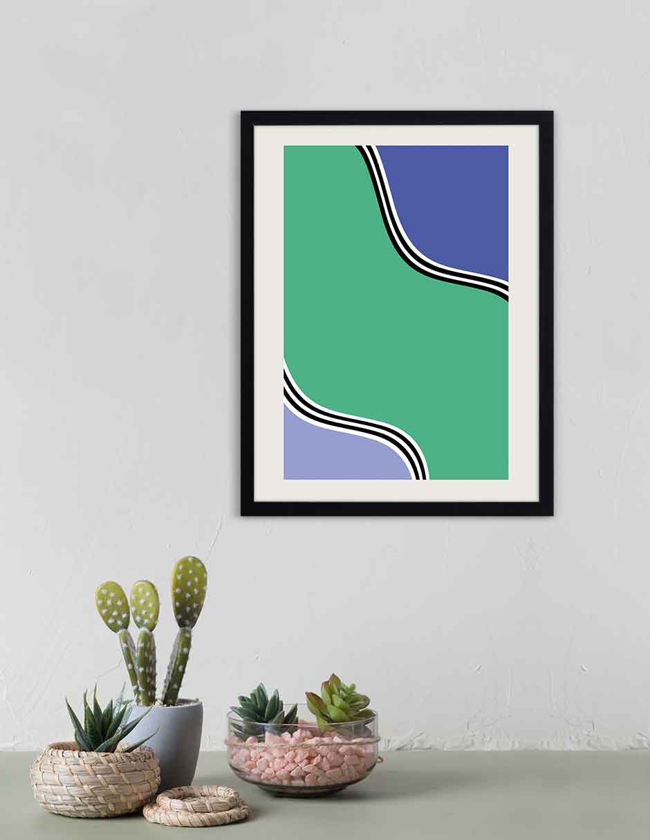 Chicane: cuadro decorativo, vista 2 (negro ambiente)