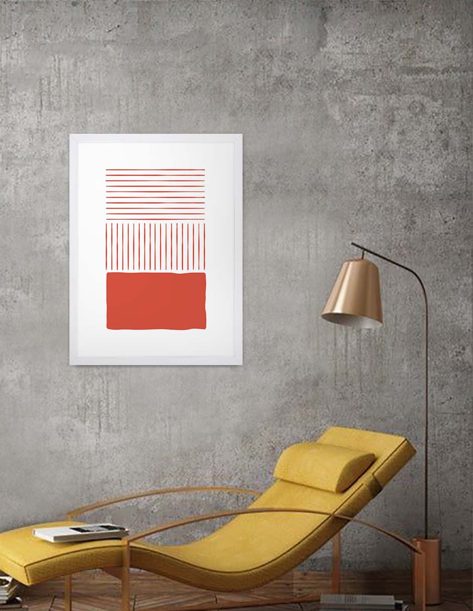 Cimiento: cuadro decorativo, vista 4 (blanco ambiente)
