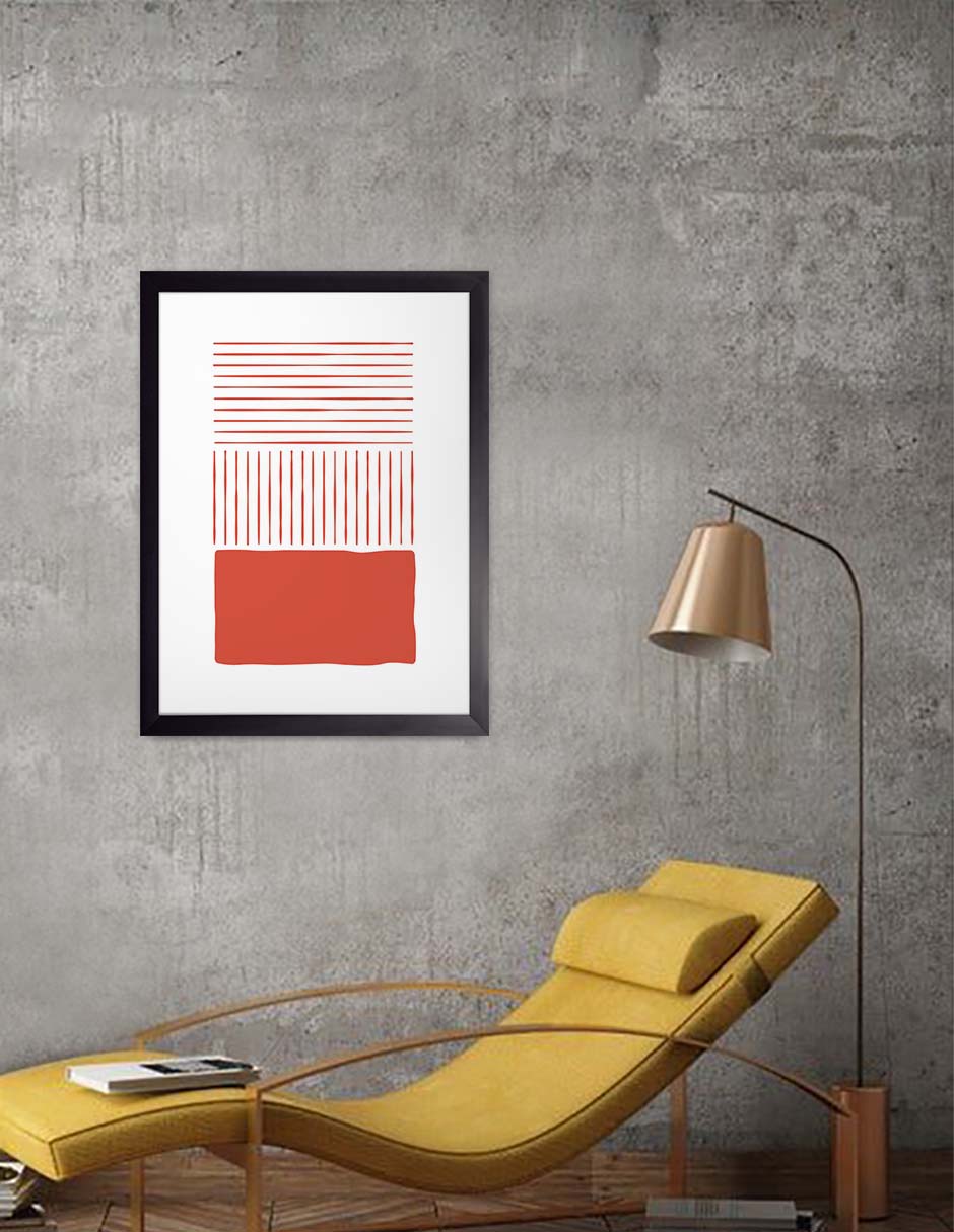 Cimiento: cuadro decorativo, vista 2 (negro ambiente)