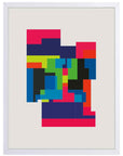 Ciudad Pixel: cuadro decorativo, vista 5 (blanco)