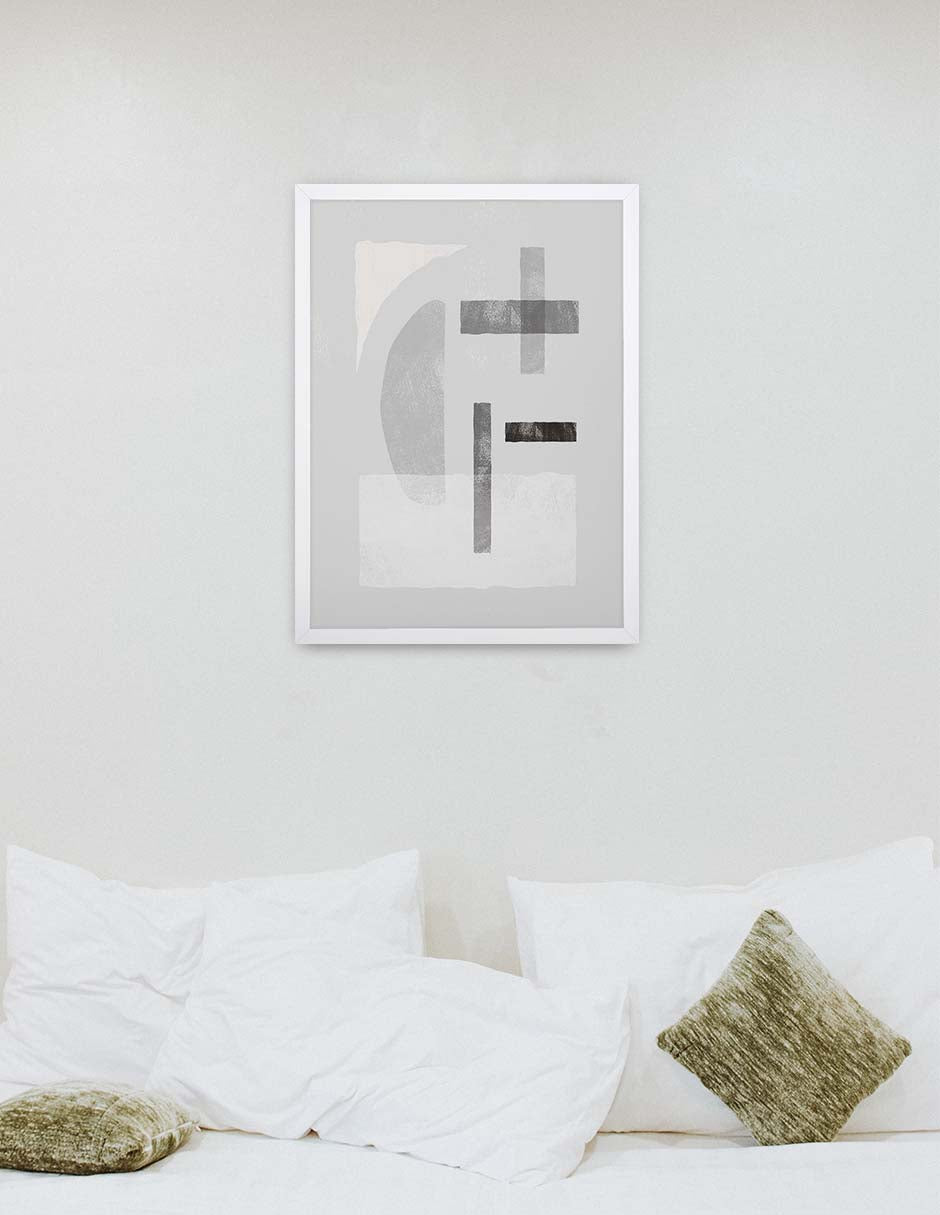 Claustro: cuadro decorativo, vista 4 (blanco ambiente)