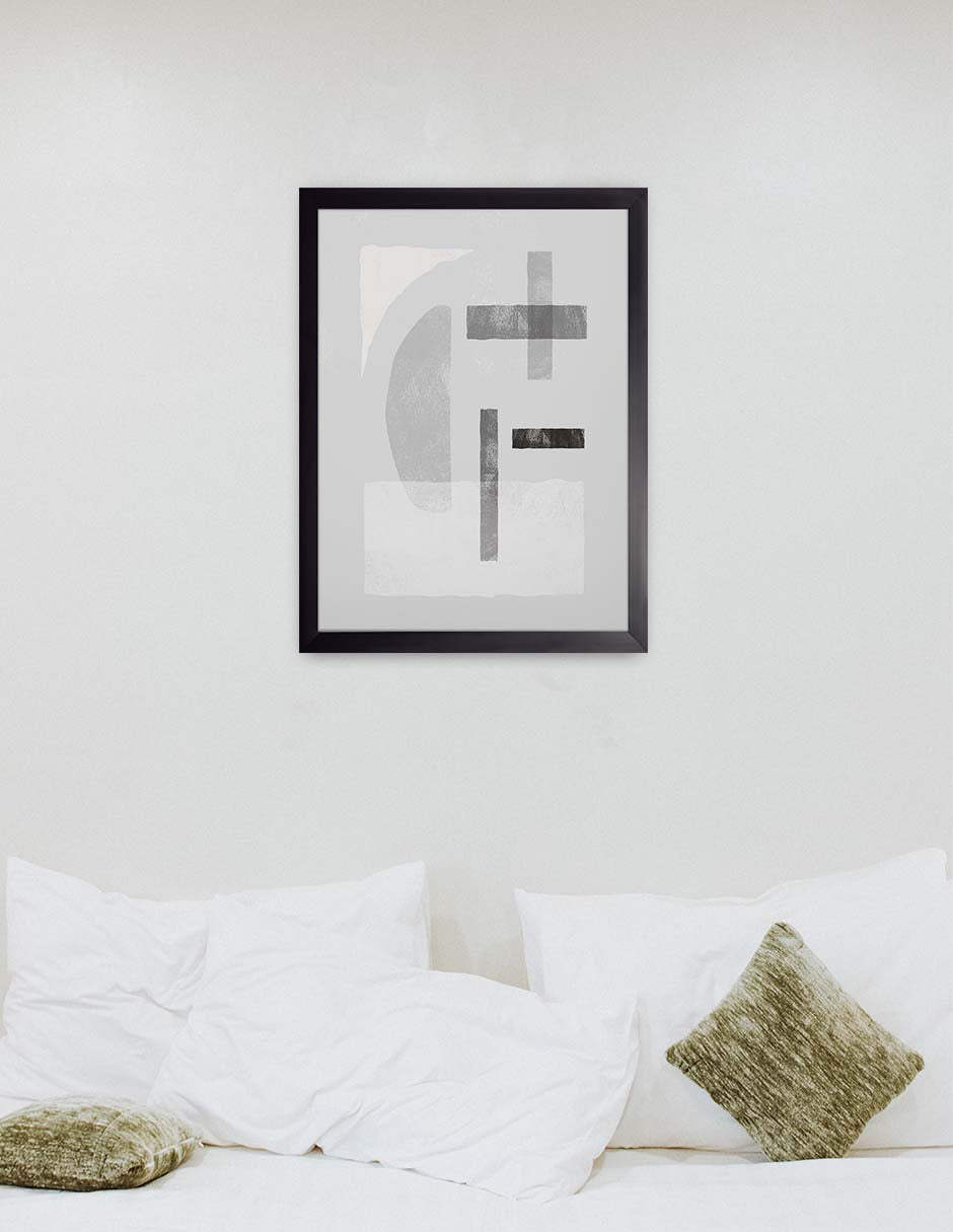 Claustro: cuadro decorativo, vista 2 (negro ambiente)