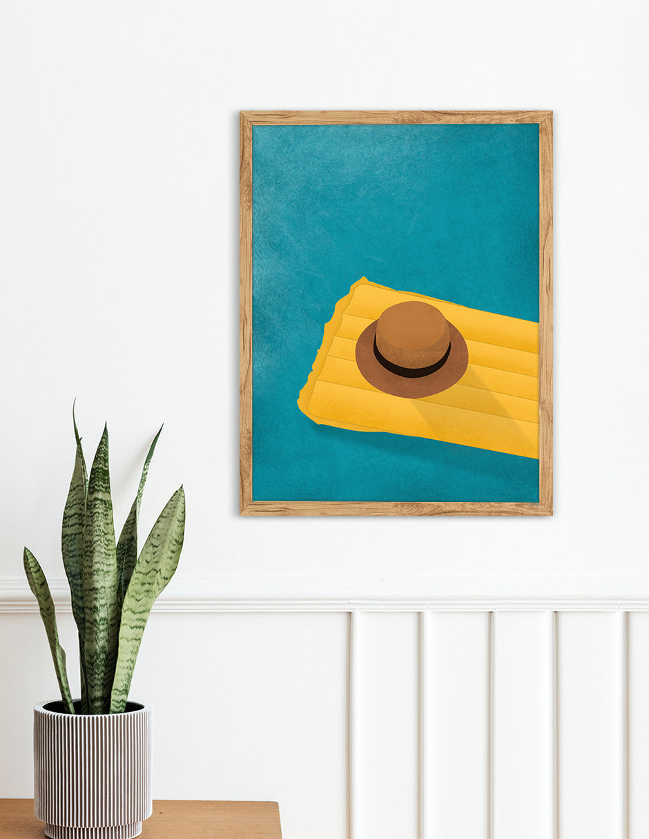 Colchoneta: cuadro decorativo, vista 2 (madera ambiente)