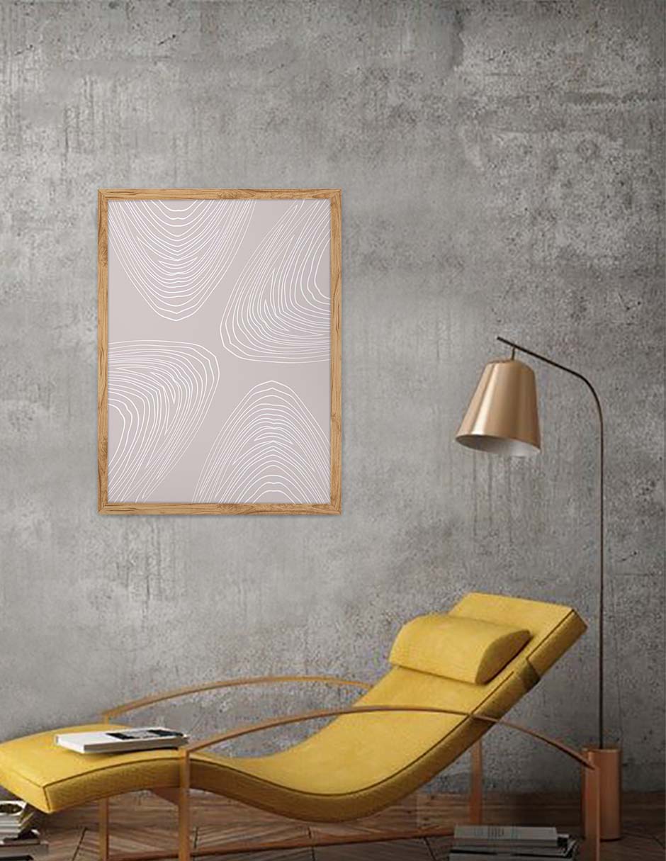 Confluencia: cuadro decorativo, vista 4 (madera render)
