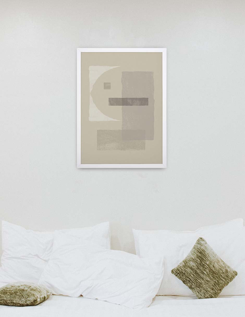 Contrafuerte: cuadro decorativo, vista 4 (blanco ambiente)