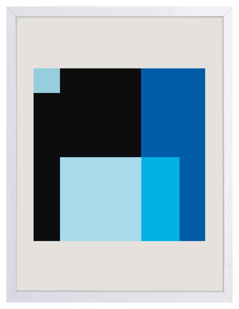 Contraste: cuadro decorativo, vista 5 (blanco)