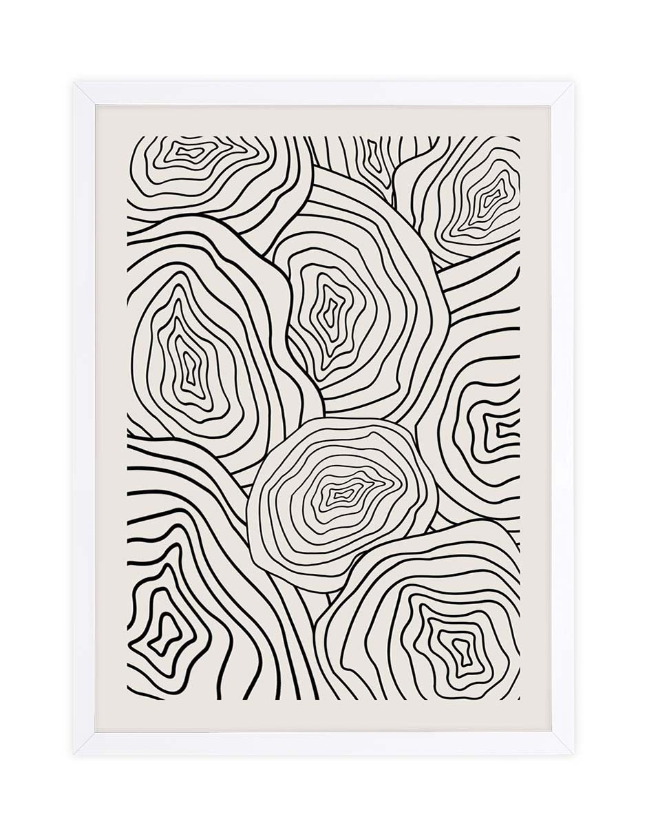 Corteza: cuadro decorativo, vista 3 (blanco)