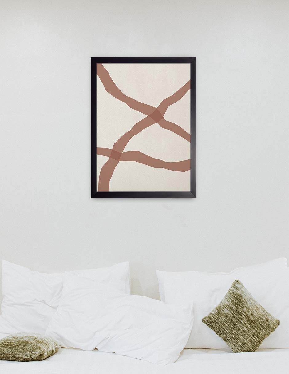 Cruce: cuadro decorativo, vista 2 (negro ambiente)