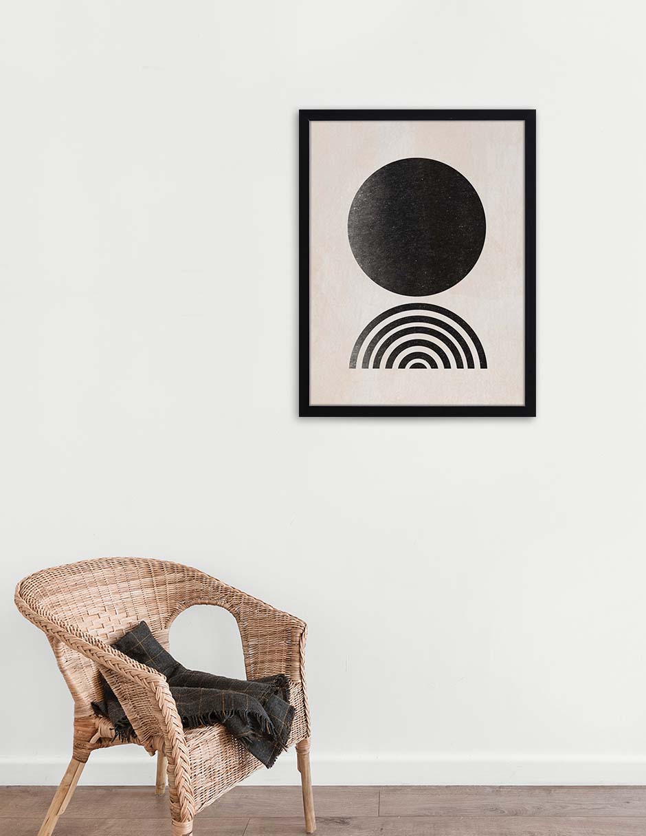 Cúpula: cuadro decorativo, vista 2 (negro ambiente)