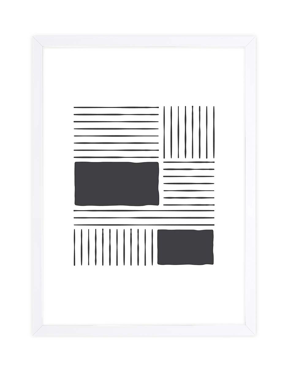 Damero: cuadro decorativo, vista 3 (blanco)