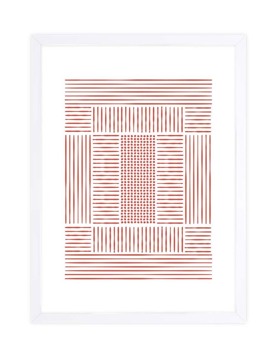 Dédalo: cuadro decorativo, vista 3 (blanco)