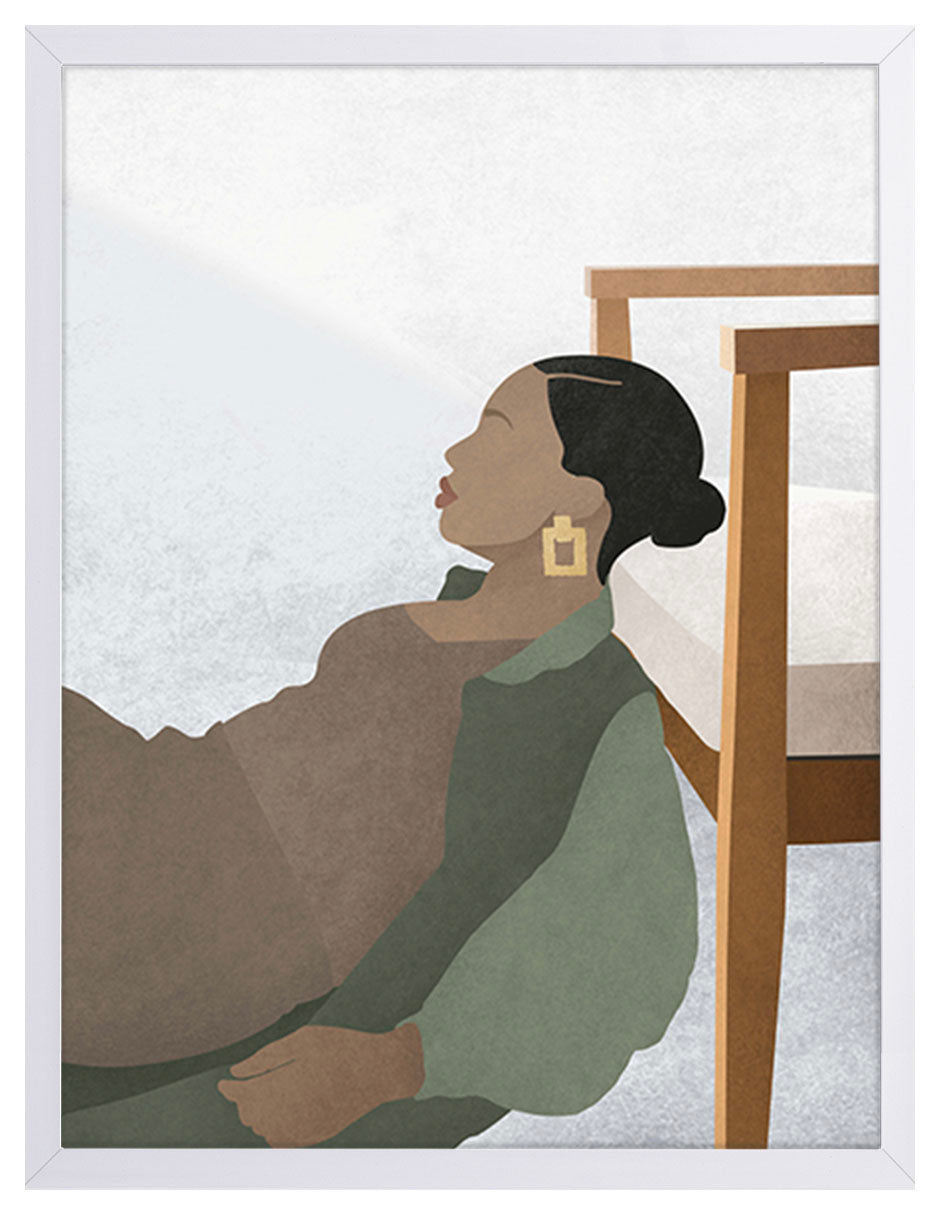 Descanso: cuadro decorativo, vista 6 (blanco)