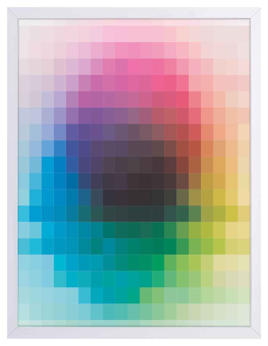 Desenfoque: cuadro decorativo, vista 5 (blanco)