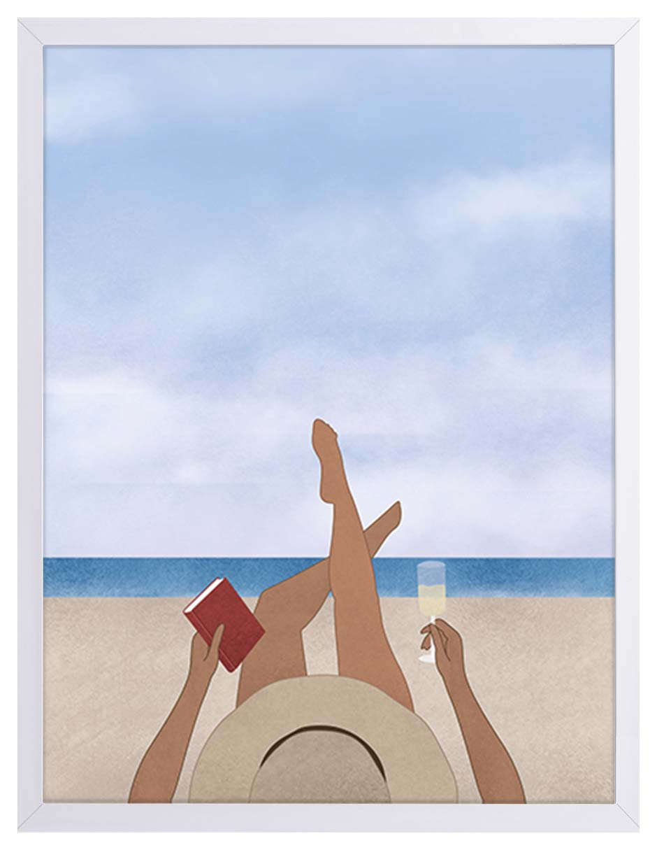 Día de Playa: cuadro decorativo, vista 6 (blanco)