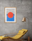 Disco Carmesí: cuadro decorativo, vista 2 (madera ambiente)