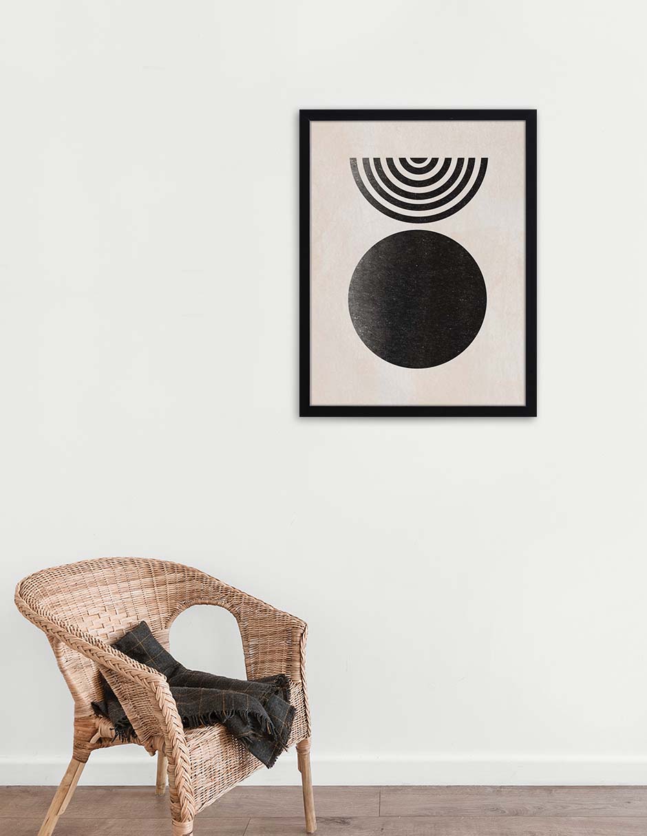 Domo: cuadro decorativo, vista 2 (negro ambiente)
