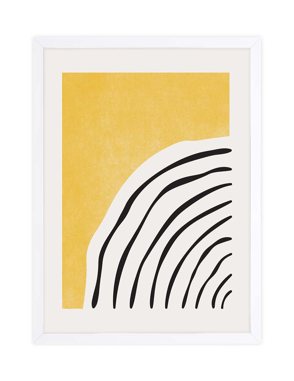 Dorado Curvo: cuadro decorativo, vista 3 (blanco)