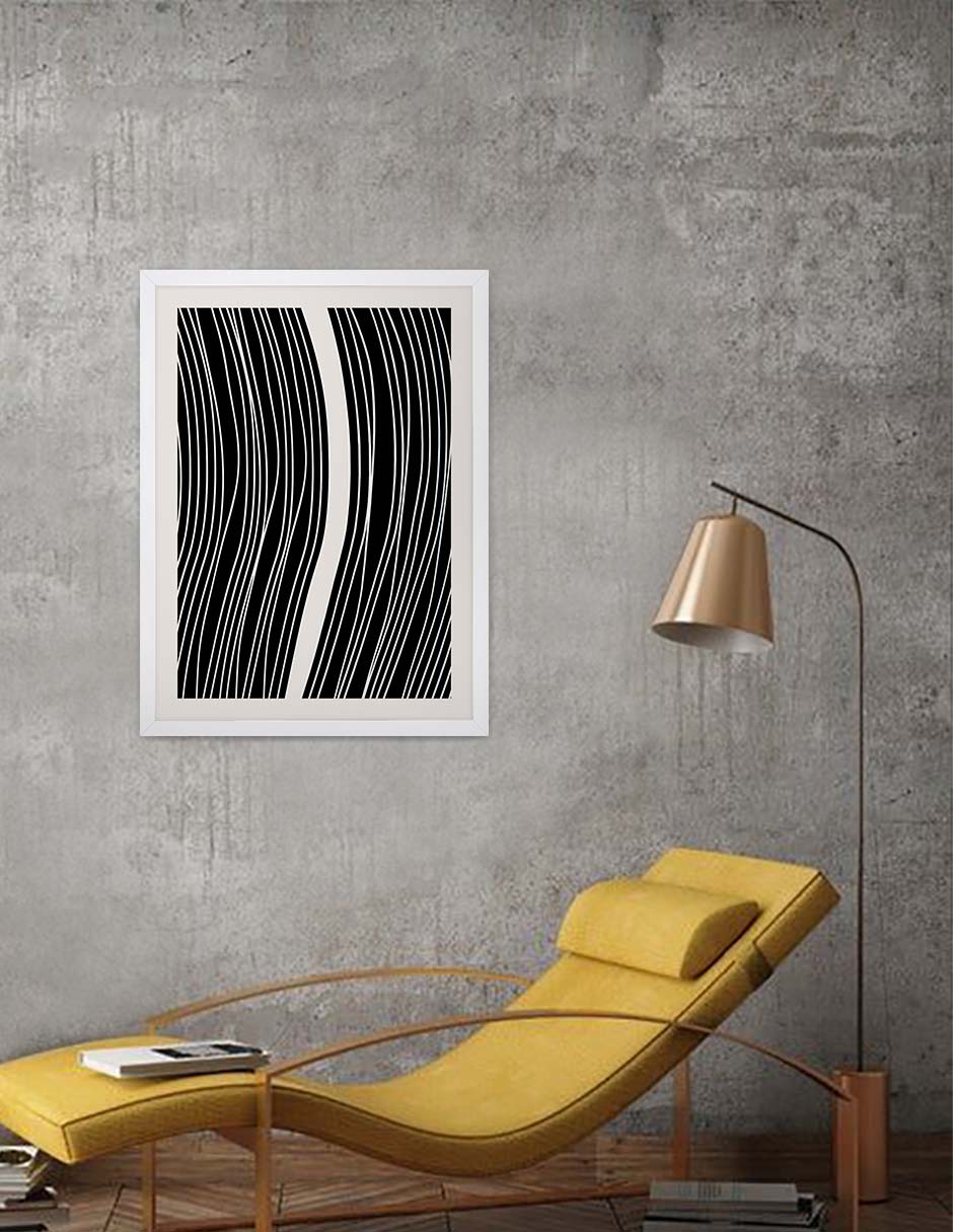 Dos Ríos: cuadro decorativo, vista 4 (blanco render)