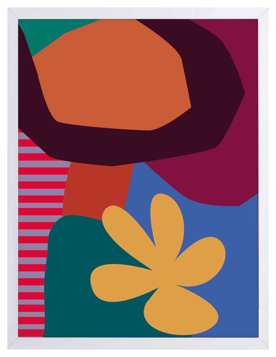 Edén Vibrante: cuadro decorativo, vista 6 (blanco)
