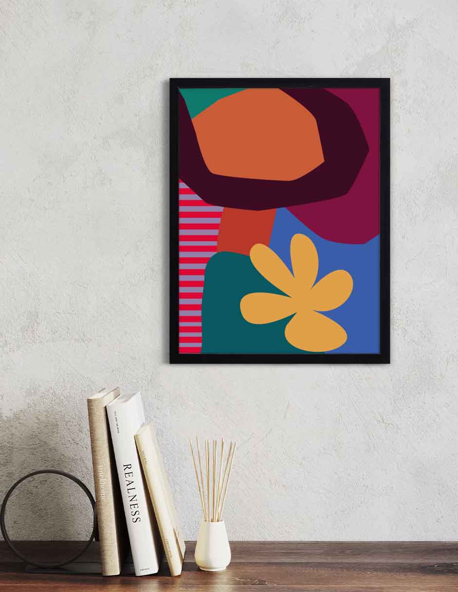 Edén Vibrante: cuadro decorativo, vista 2 (negro)