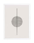 Eje Vertical: cuadro decorativo, vista 3 (blanco)