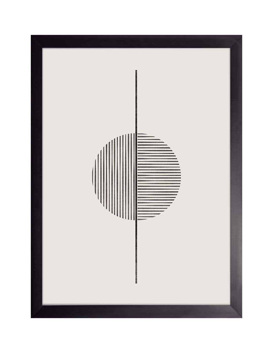 Eje Vertical: cuadro decorativo, vista 5 (negro)