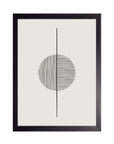 Eje Vertical: cuadro decorativo, vista 5 (negro)