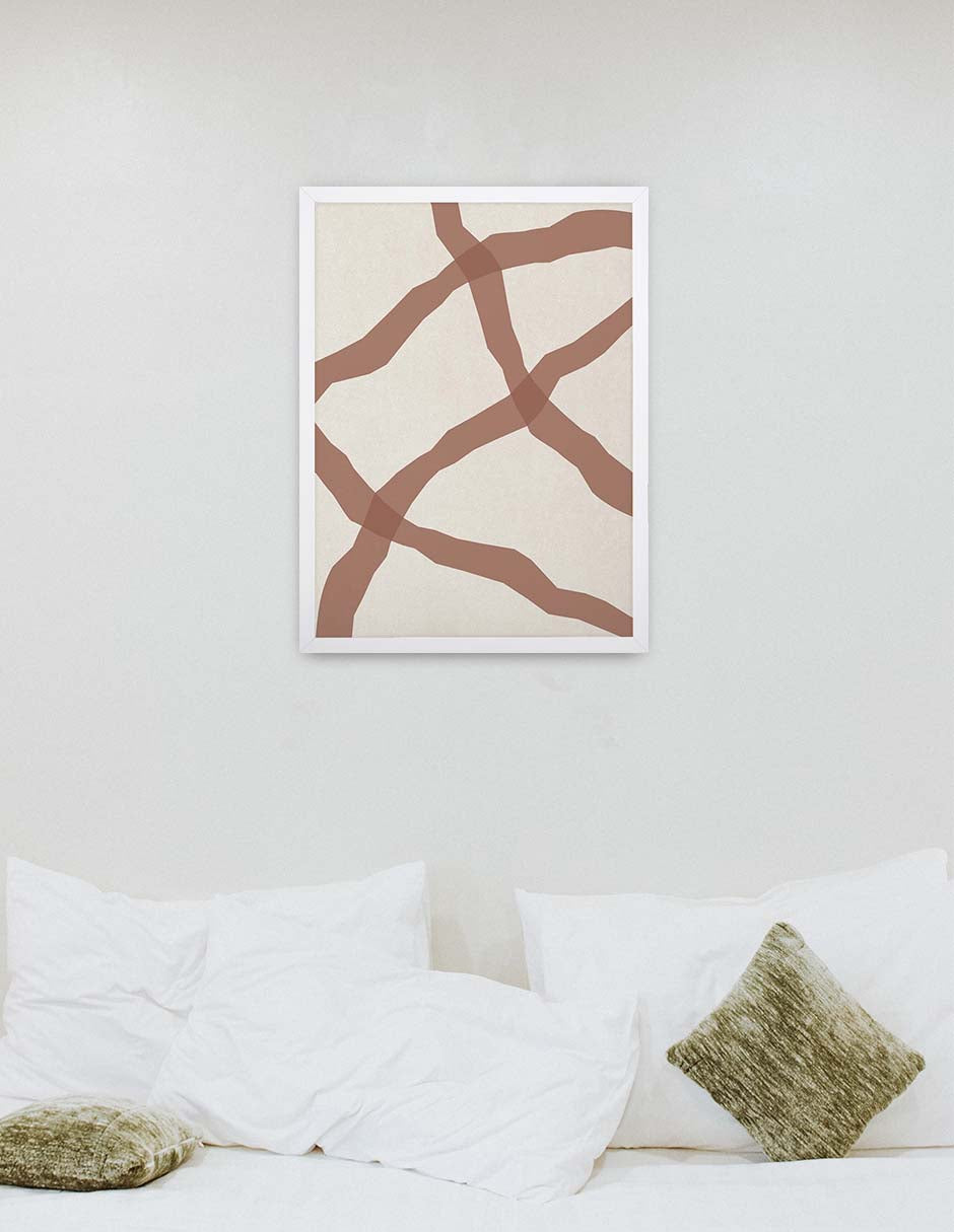 Encrucijada: cuadro decorativo, vista 4 (blanco ambiente)