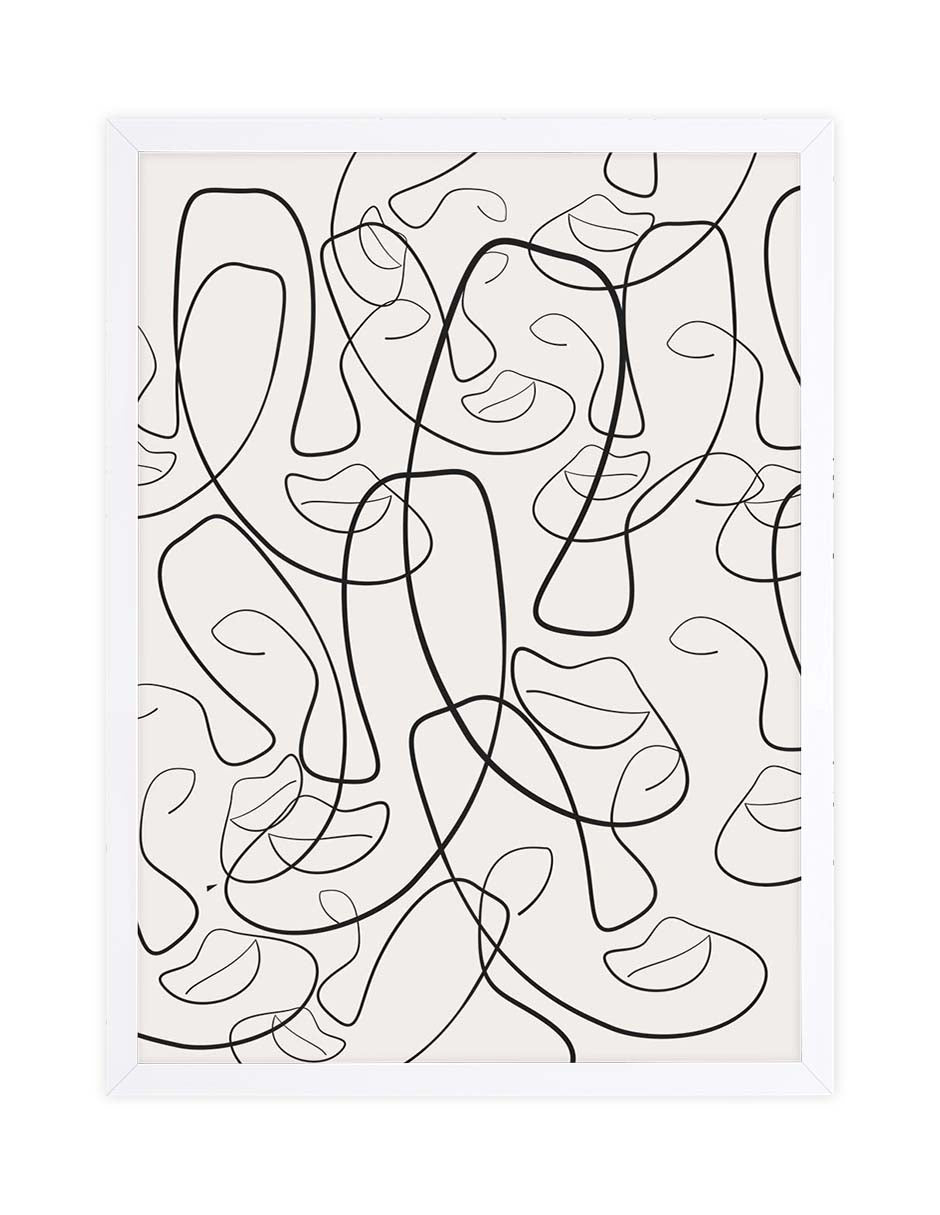 Entreverado: cuadro decorativo, vista 3 (blanco)
