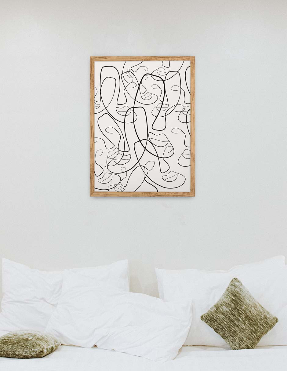 Entreverado: cuadro decorativo, vista 6 (madera render)